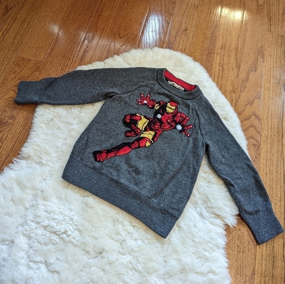 BABY Gap marvel iron man knit pullover sweater kids 3 - Picture 2 of 8